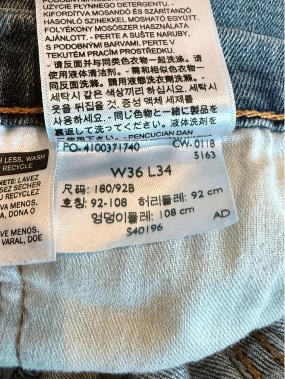 Levi’s 514 Straight Fit Jeans – Men’s W36 L34 213